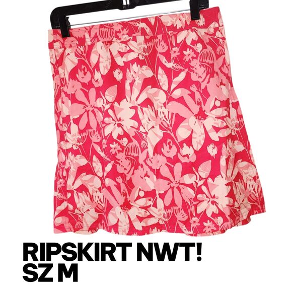 RIPSKIRT HAWAII NWT! Sz M Length 2 "Little Leg" Floral Pink Vacation Wrap Skirt - Picture 7 of 7